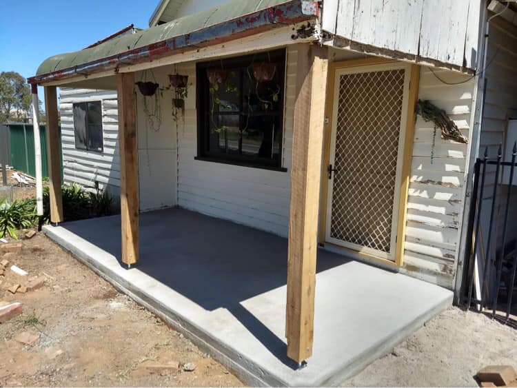 Cohuna concrete veranda