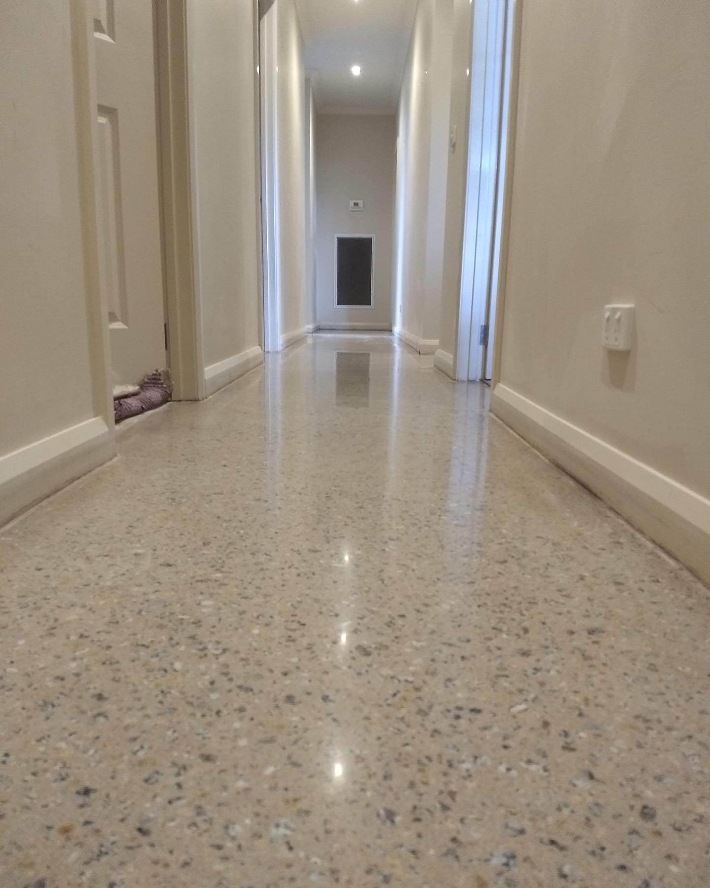 Polished floor Inside house hallway